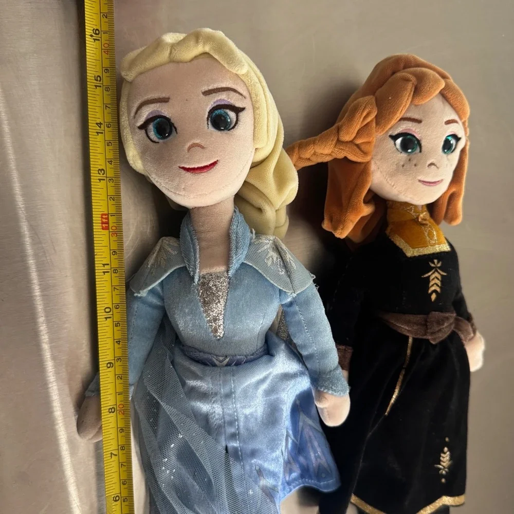 TY Sparkle Disney Frozen 2 Elsa & Anna Plush Dolls Set 16